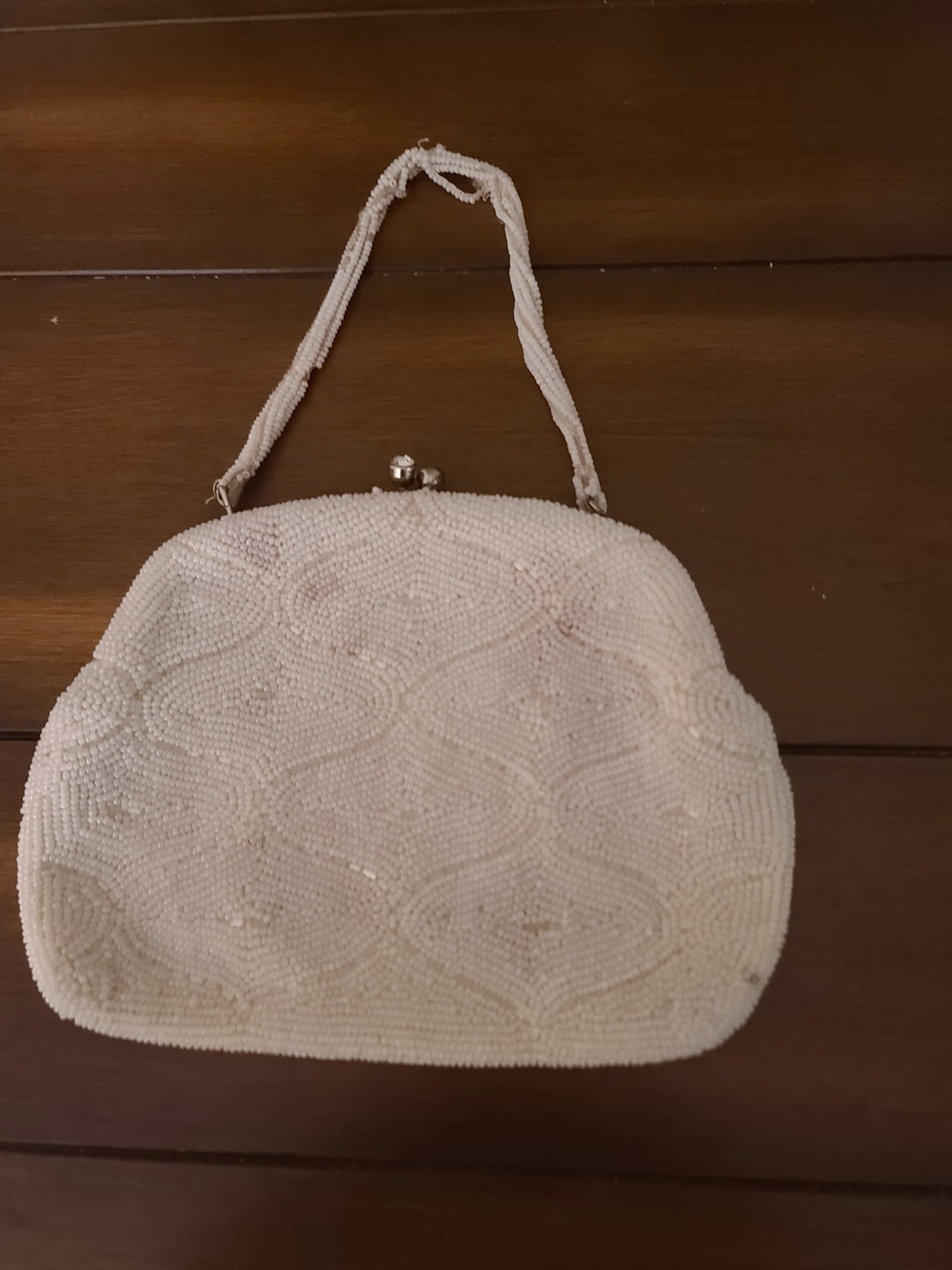 VIVANT By Sarne Vintage Italian Beads Hand Beaded Handbag Clutch  Bag Needs Work